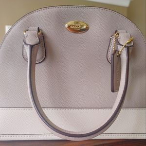**SOLD** Coach Mini Cora Domed Satchel in Cream and Putty